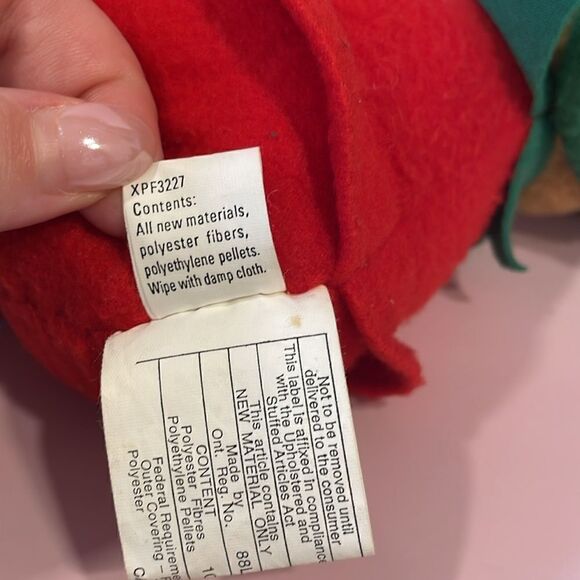 Vintage Hallmark Christmas Bear Plush Santas Helper Elf 7” Excellent Used Condi… - Picture 8 of 8